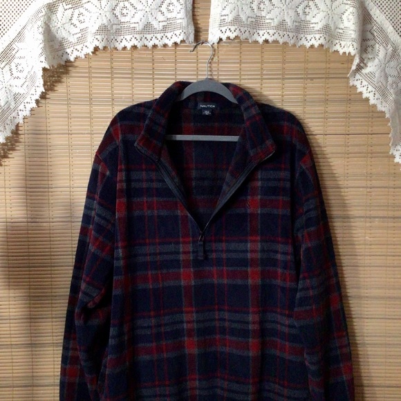 NAUTICA fleece pull over shirt zip neck - Picture 2 of 13